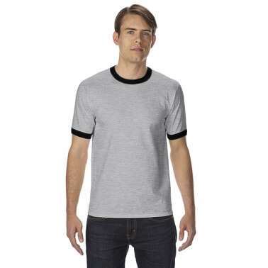 GILDAN 100%美國棉亞規滾邊中性T恤