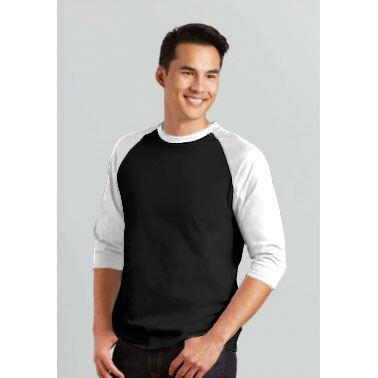 GILDAN100%美國棉亞規七分袖棒球T恤