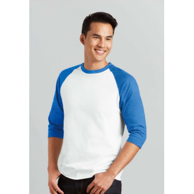 GILDAN100%美國棉亞規七分袖棒球T恤