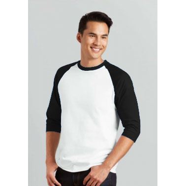 GILDAN100%美國棉亞規七分袖棒球T恤