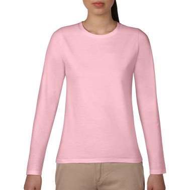 GILDAN 100%美國棉亞規柔棉修身長袖女T