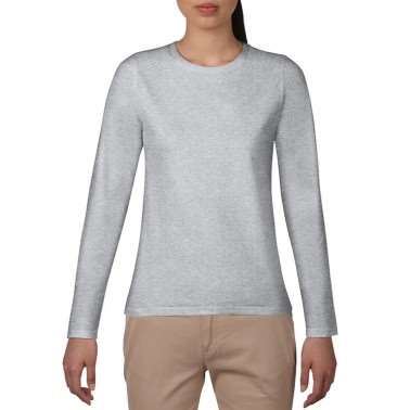 GILDAN 100%美國棉亞規柔棉修身長袖女T