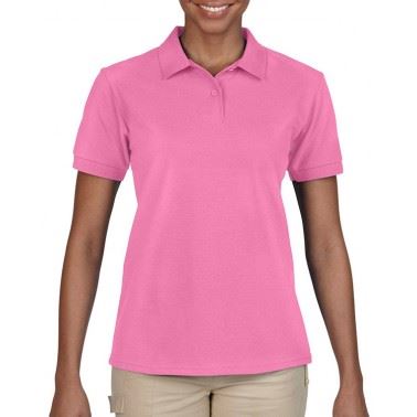 GILDAN亞規防皺修身女POLO