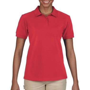 GILDAN亞規防皺修身女POLO