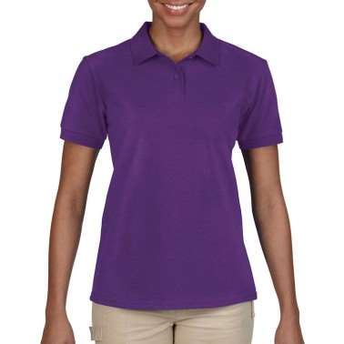 GILDAN亞規防皺修身女POLO