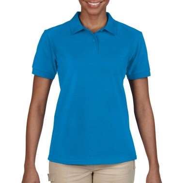 GILDAN亞規防皺修身女POLO