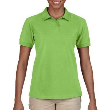 GILDAN亞規防皺修身女POLO