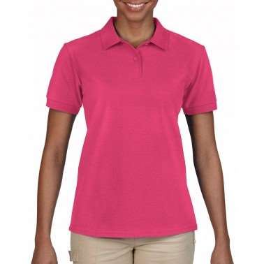 GILDAN亞規防皺修身女POLO