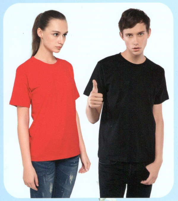 純棉精梳圓領T桖